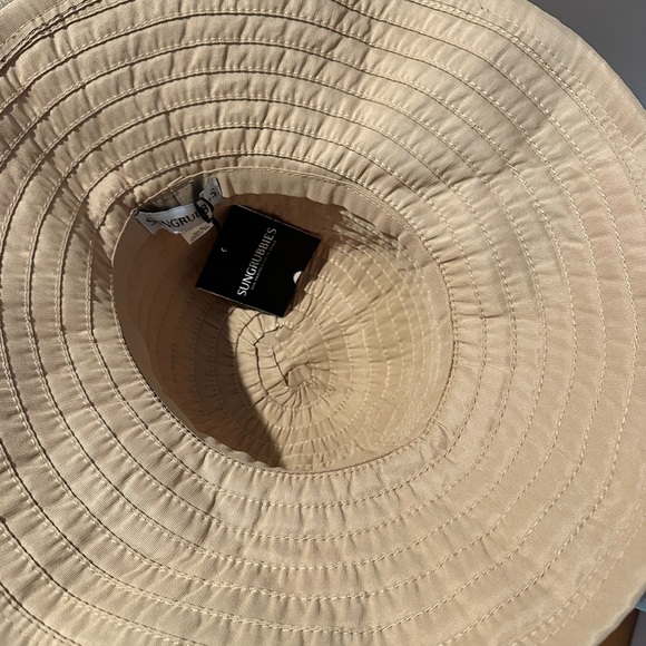 Sungrubbies Ginger Wide Brim Packable Sun Hat Size XL Wheat / Tan - Picture 7 of 10